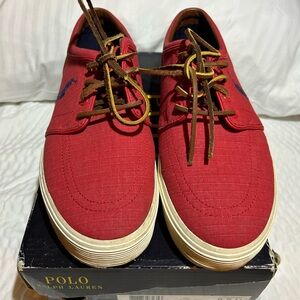 Polo by Ralph Lauren Men's 9.5 Red Sneakers